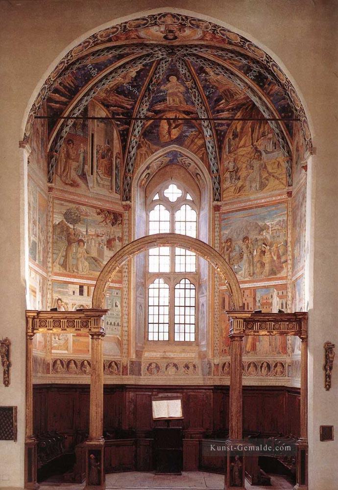 Blick auf die Haupt apsidal Kapelle Benozzo Gozzoli Ölgemälde